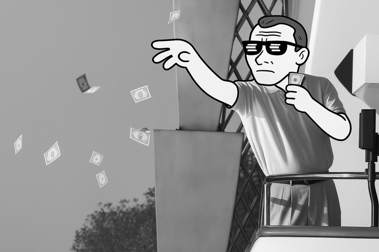 BELJAK throwing money